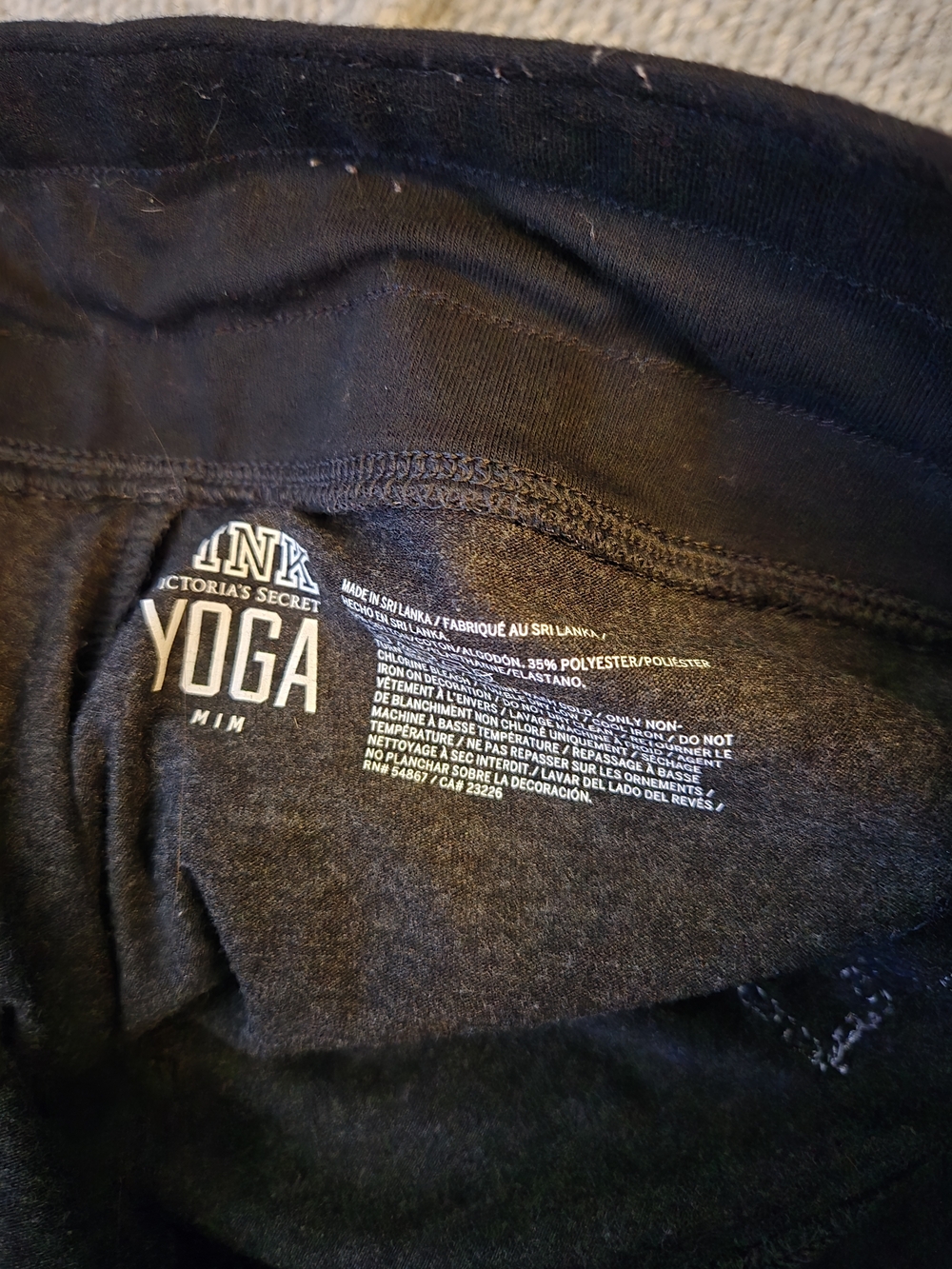 PINK Embellished Black Sweatpants with Snowflake Detail - Picture 5 of 6
